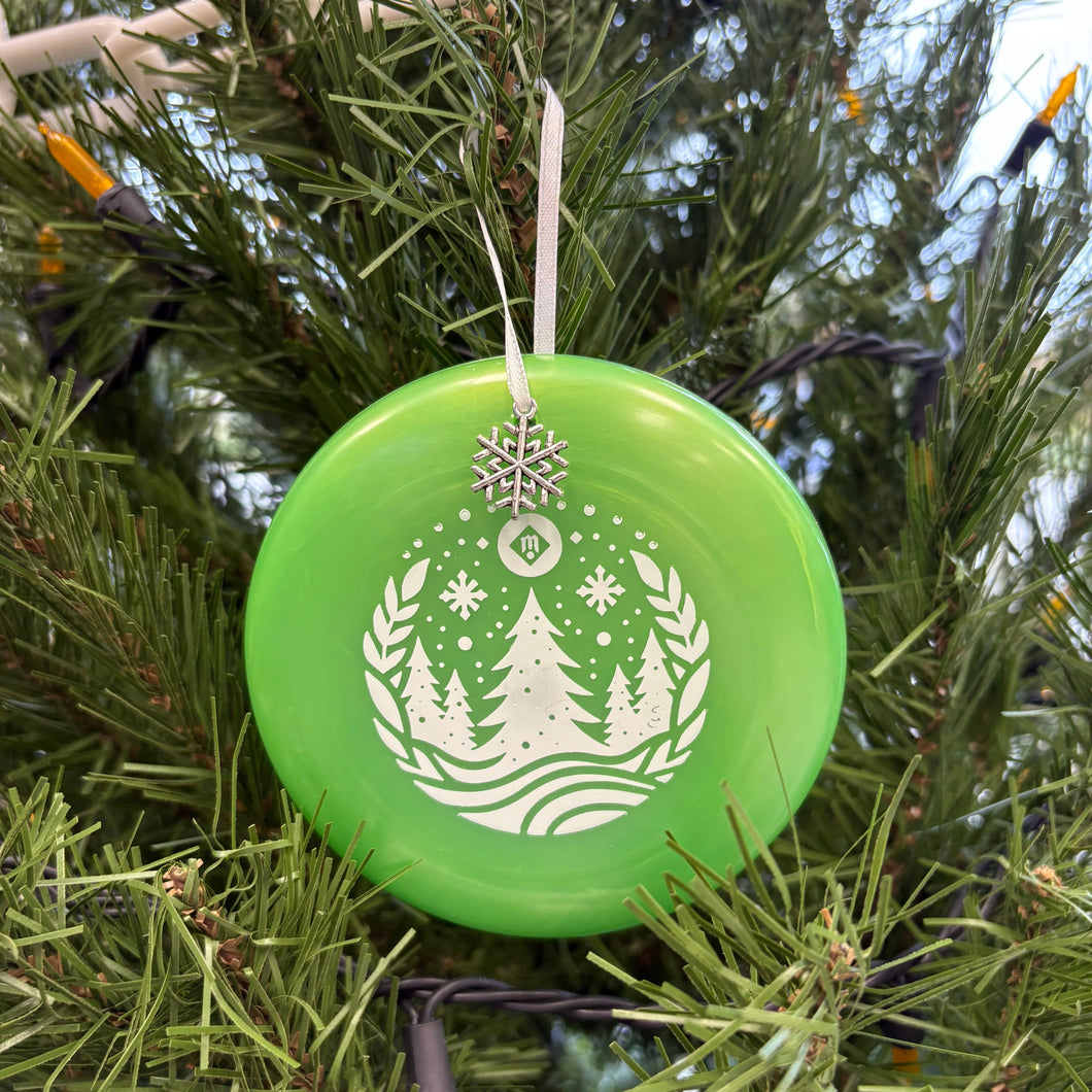 #56 Disc Golf Mini Marker Christmas Ornament Tree Stamp