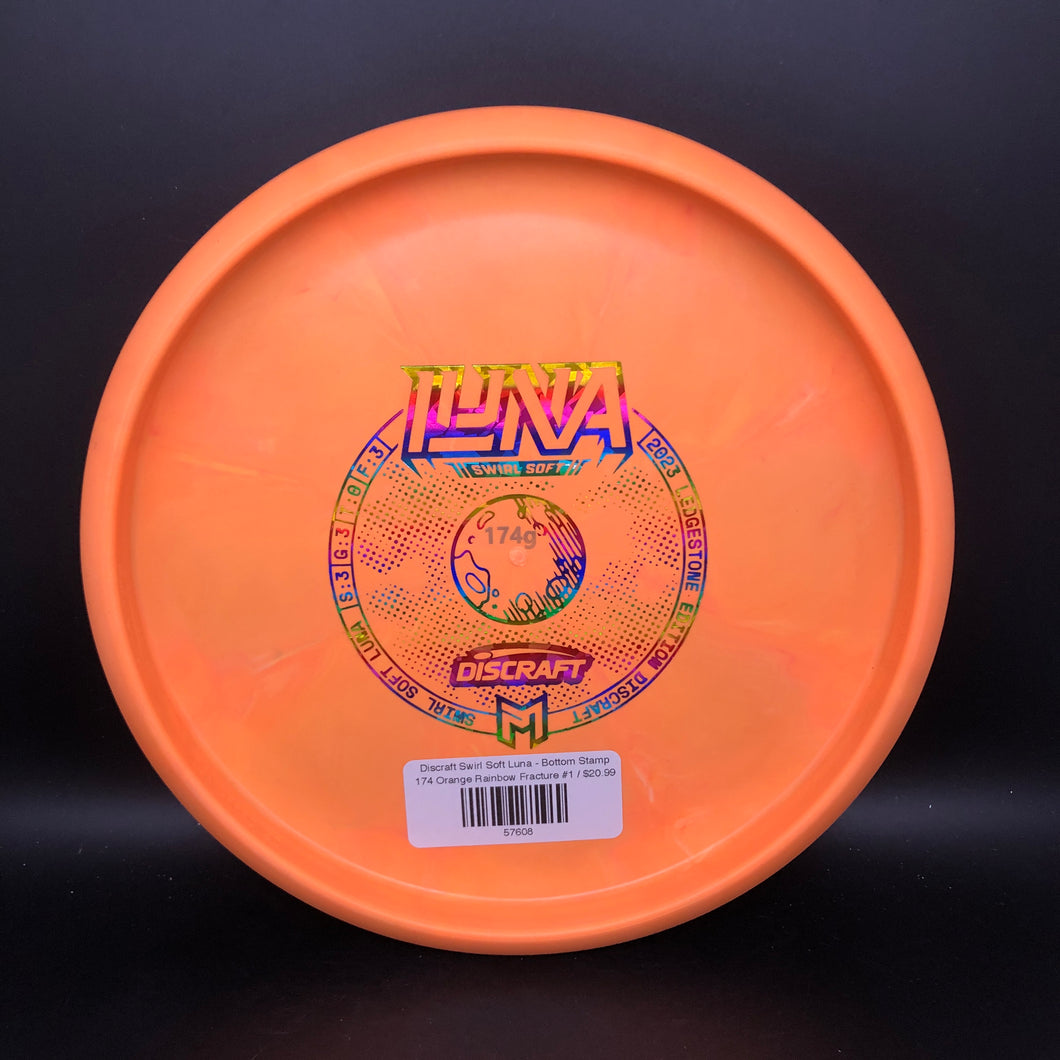 Discraft Swirl Soft Luna - Bottom Stamp