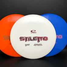 Load image into Gallery viewer, Latitude 64 Gold Stiletto stock
