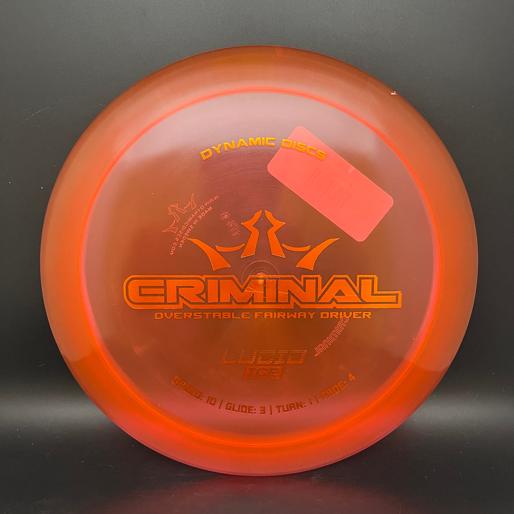 Dynamic Discs Lucid Ice Criminal - stock