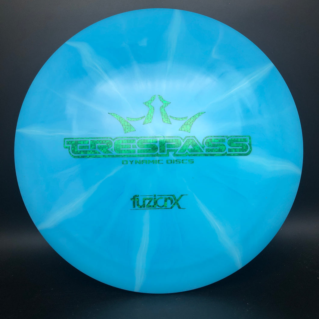 Dynamic Discs Fuzion-X Burst Trespass - bar stamp