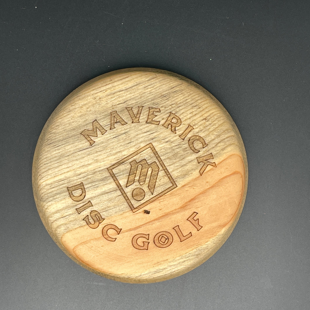 Wood minis - Maverick circle logo