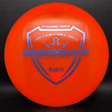 Load image into Gallery viewer, Dynamic Discs Fuzion Sergeant - stock